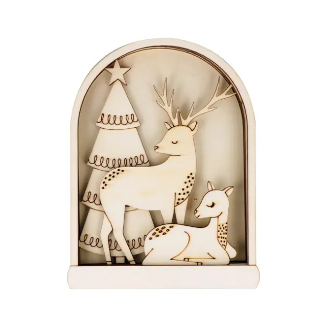 Artemio Ξύλινο Διακοσμητικό 3D 21x16cm Xmas (14003846)
