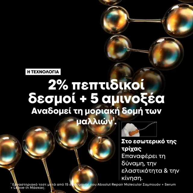 L’Oreal Professionnel Serie Expert Absolut Repair Molecular Duo (Shampoo 300ml, Oil 90ml) 3