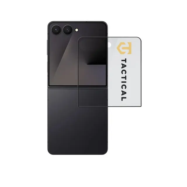 Tactical® Tempered Glass για Galaxy Z Flip 7/ Z Flip 8 - Outer Black 2