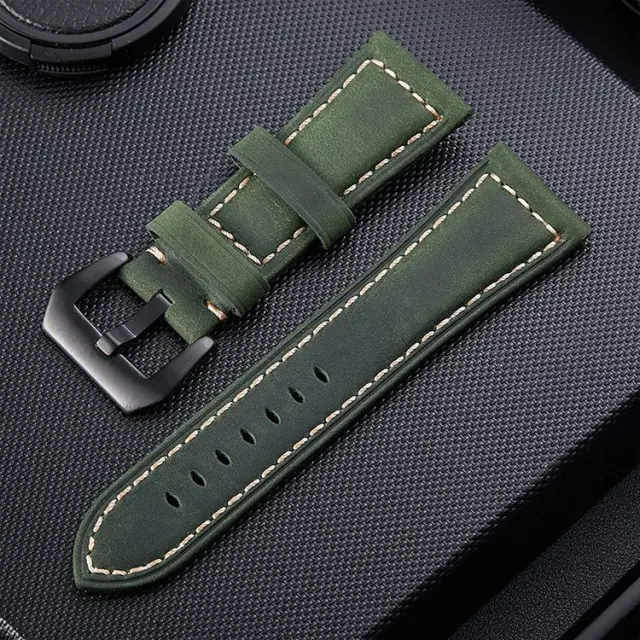 Λουράκι Δερμάτινο για Smartwatch 20mm-Green OEM 2