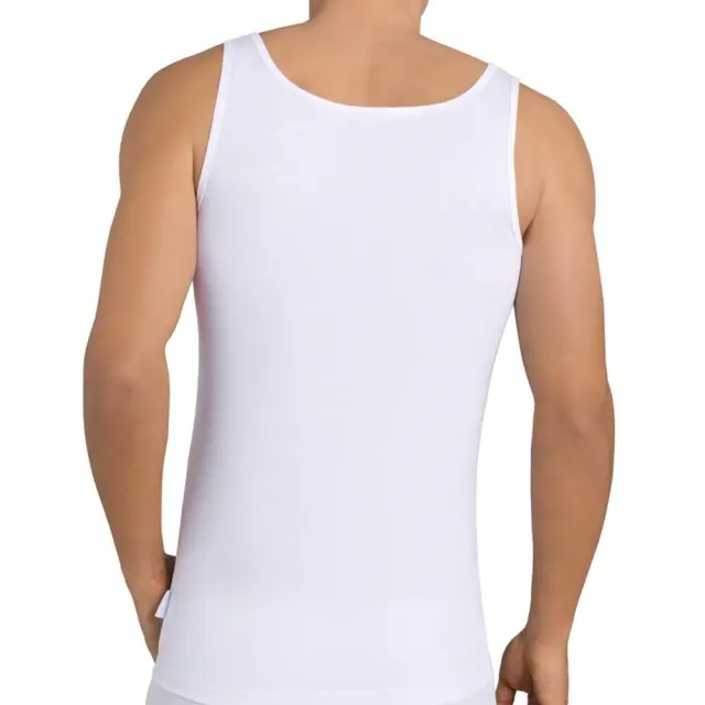 Sloggi Men 24/7 Ανδρικές Αμάνικες Φανέλες Vest SH 02 Λευκό 2 Τεμάχια 2