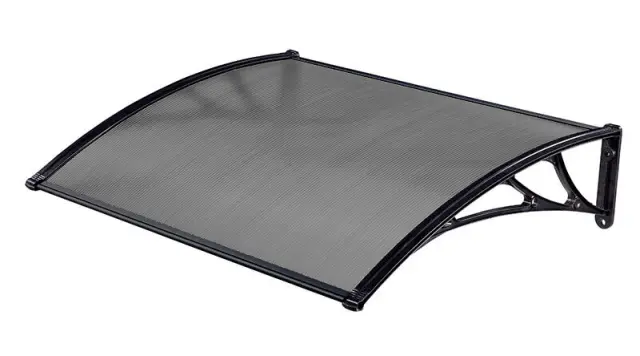 Στέγαστρο Πόρτας & Παραθύρου Μαύρο 80x150 cm - H&C