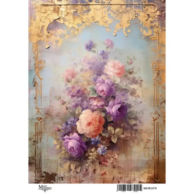 Ριζόχαρτο Maja's Memories, 30x42cm, Μπουκέτο λουλούδια, MDR1079