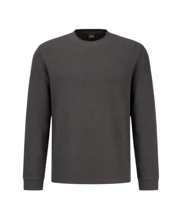 Hugo Boss - Ανδρική Μακρυμάνικη Μπλούζα We Tempest 50574199-001 Μαύρο