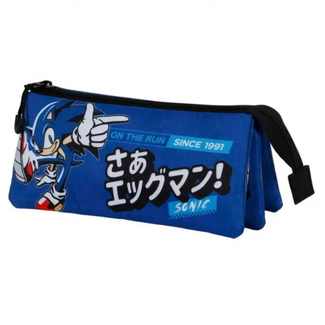 Κασετίνα τριπλή Sonic The Hedgehog On the Run triple pencil case- 05420