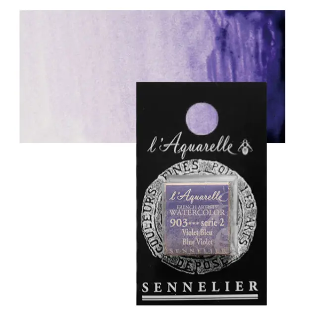 Χρώμα Ακουαρέλας Sennelier l Aquarelle Half Pan - 903 Blue Violet