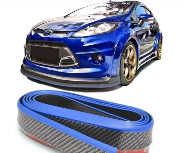 Αυτοκόλλητη ταινία bumper Samurai 2,5m/5cm - Προστατευτικό Χείλος Προφυλακτήρων ΜΠΛΕ carbon