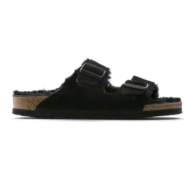 Birkenstock Πέδιλα Γυναικείο δέρμα suede Μαύρο BIR/ARIZONA SHEEP 752663 BLACK - 37