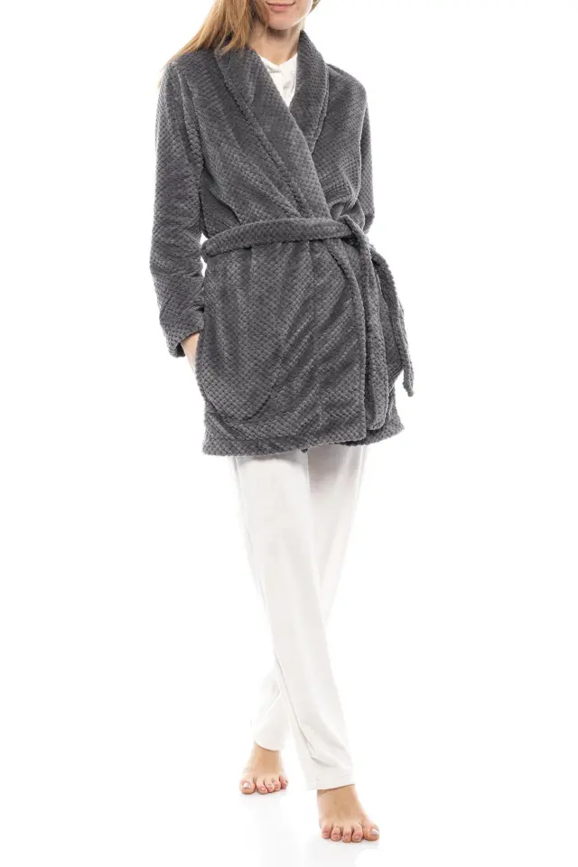 WN-1056 - Yacht Blue - ROBE FLEECE WAFFLE