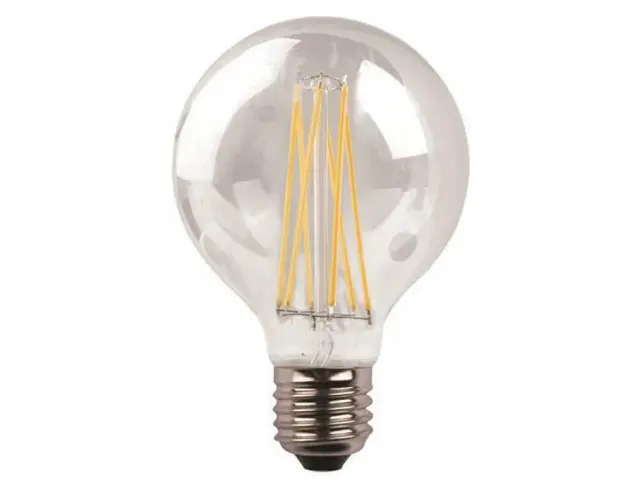 ΛΑΜΠΑ LED ΓΛΟΜΠΟΣ G125 CROSSED FILAMENT 11W 1600lm Ε27 3000K 220-240V DIMMABLE CLEAR (147-78472) EUROLAMP