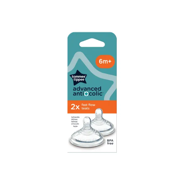 Θηλές Σιλικόνης Anti-Colic Tommee Tippee Μεγάλη Ροή 2τμχ