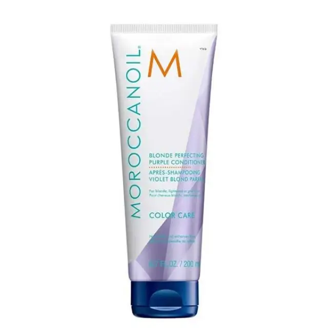 Moroccanoil Color Care Blonde Perfecting Purple Conditioner conditioner for platinum blonde and gray hair 200 ml