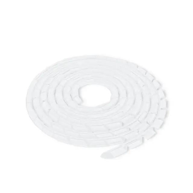 Qoltec Cable Organizer 6mm 10.0m White (52258)