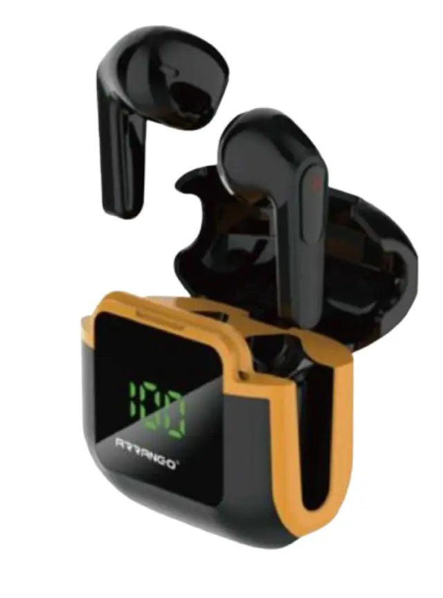 Arrango In-ear Bluetooth Handsfree Ακουστικά με Θήκη Φόρτισης Μαύρα AC48868