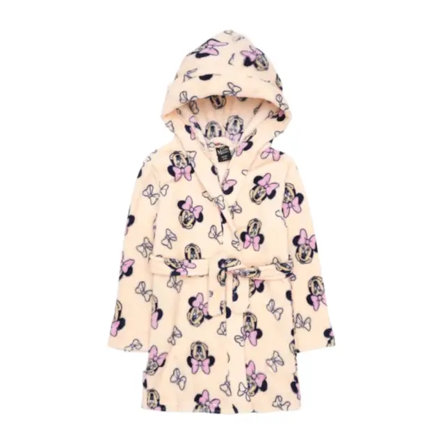Παιδικό Μπουρνούζι με Κουκούλα Minnie White Pink 7020068 - 6-7Y (116-128cm)