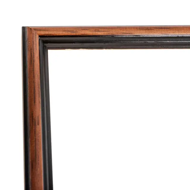 κορνίζα ξύλινη για πτυχίο δίπλωμα κ.λ.π 21X 29,7cm - Α4 χρώμα καφέ με μαύρη γραμμή Κ19/59 2