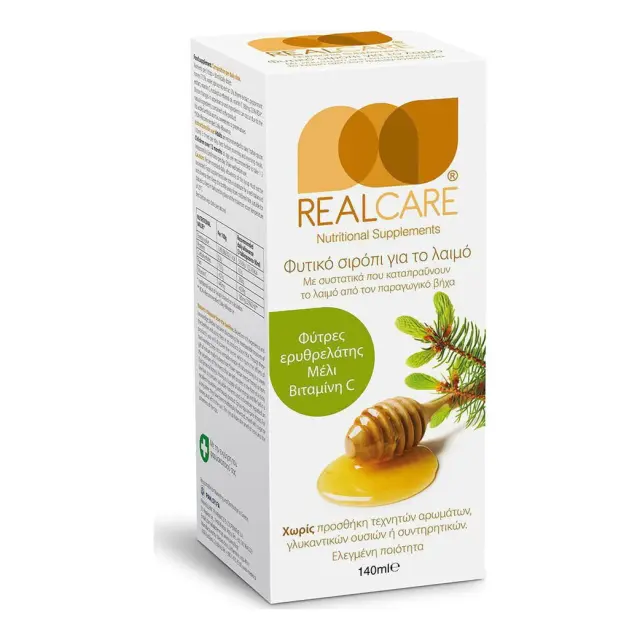 REAL CARE Αποχρεμπτικό Σιρόπι για τον Παραγωγικό Βήχα 140ml