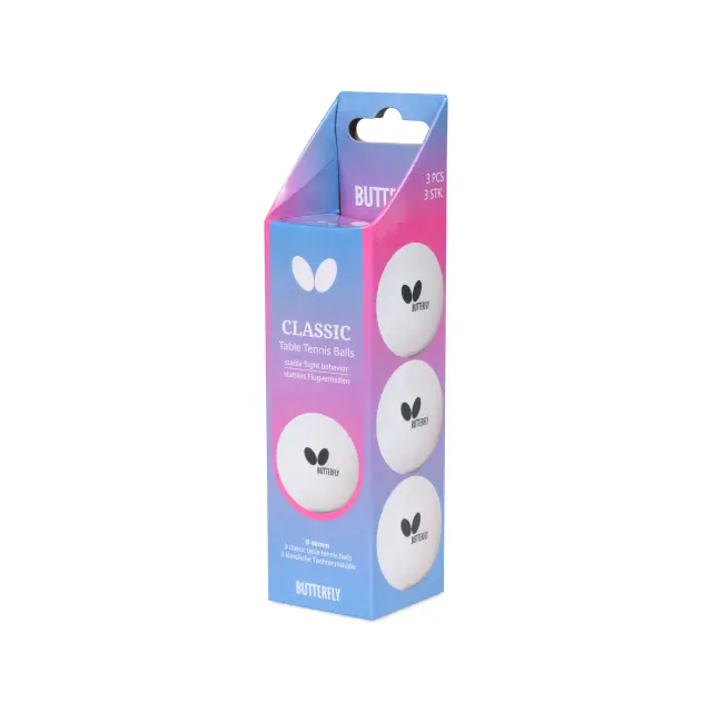 Μπαλάκια Πινγκ-Πονγκ Butterfly Classic Balls 3pack-44906901013412