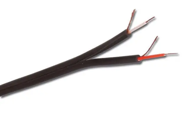 HILEC MEP/ASY ΚΑΛΩΔΙΟ 2x 4MM UNBALANCED BLACK FLAT ΜΕΤΡΟ