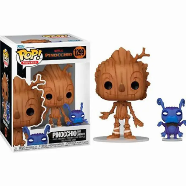 Funko Pop! Netflix Movies: Pinocchio - Pinocchio and Cricket #1299 Vinyl Figures