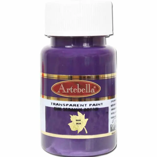 Artebella Διάφανο Σμάλτο Tile And Ceramic - 8608 Purple - 50ml