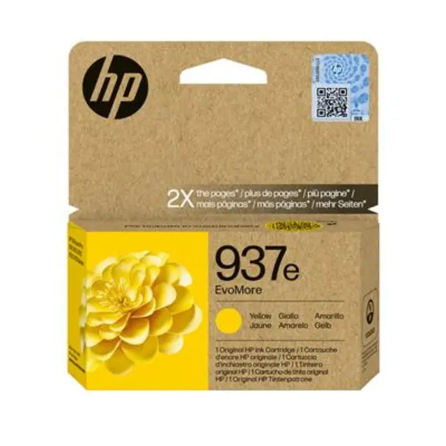 HP 937e EvoMore Yellow Original Ink Cart