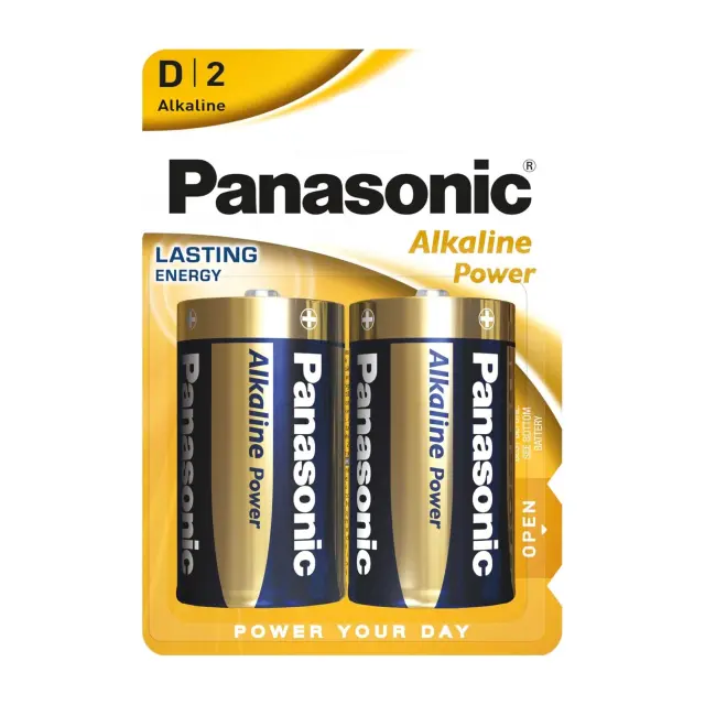 Panasonic Alkaline Power Αλκαλική Μπαταρία D (LR20) 1,5V, 2τμχ