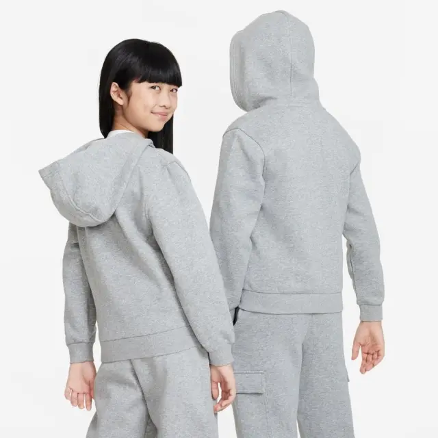 Nike Fleece ΠΑΙΔΙΚΗ ΖΑΚΕΤΑ (FD2990-063) - Γκρί 3