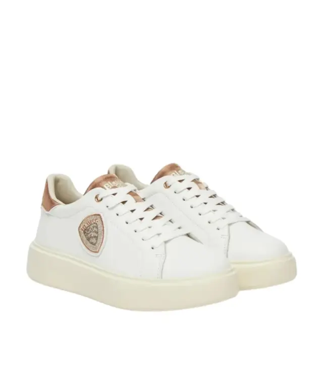 Blauer - Γυναικεία Sneakers Venus 01 Sat S5VENUS01SAT-WHINUD Λευκό/Nude - 41 2