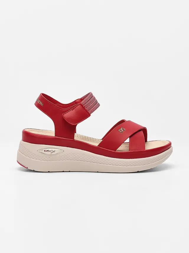 Donna Serena Πέδιλα Γυναικείο δέρμα Κόκκινο DSE/305688 RED 3