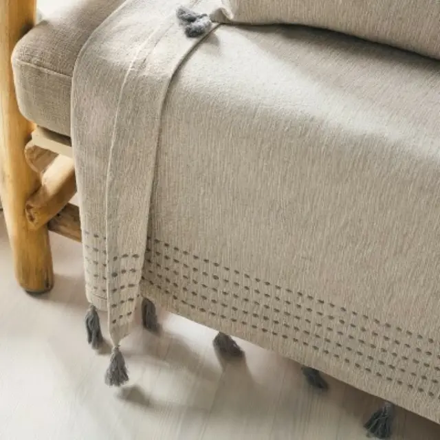 Ριχτάρι Τριθέσιου 180x310cm GOFIS HOME TRACE ΓΚΡΙ 467/ 15