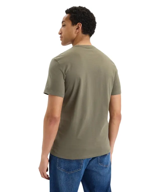 Calvin Klein - Ανδρικό T-shirt SS 30s EU Regular Fit LV04RG800G-LDY Λαδί - XL 3