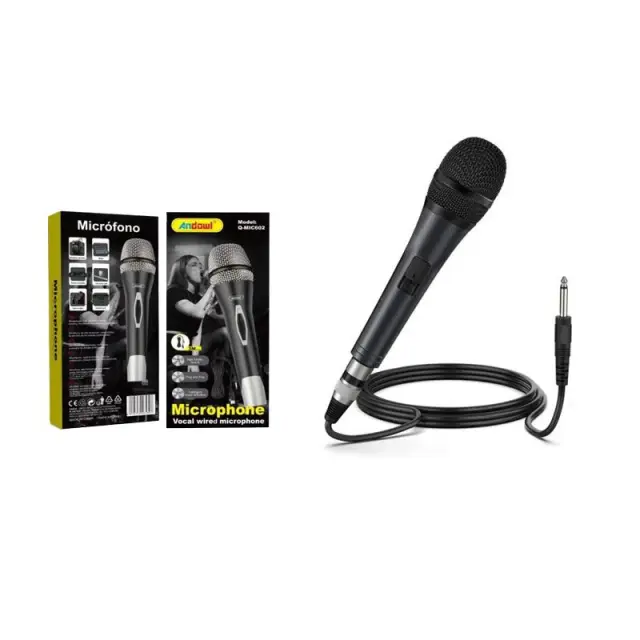 Andowl Ενσύρματο Μικρόφωνο Q-MIC602 Set Χειρός Φωνής – Wireless Microphone 075652