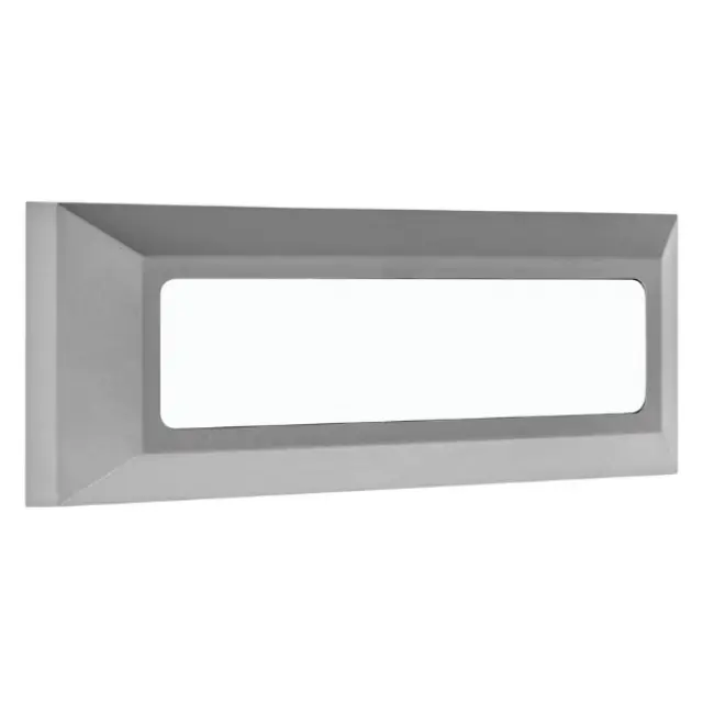 Απλικά LED 4W 4000K Παραλληλόγραμμη Γκρι 21-4100-10