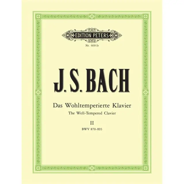Peters - J.S. Bach - Das Wohltemperierte Klavier II