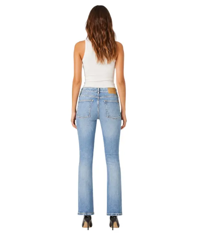 Tommy Hilfiger - Γυναικείο Παντελόνι Τζιν Mid Slim Embroidery DW0DW22406-1A5 Μπλε Ανοιχτό 3