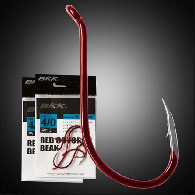 ΑΓΚΙΣΤΡΙΑ BKK Octopus Beak Red 2/0 - 6 τεμάχια 2