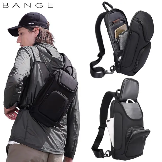 Crossbody αντρικό Bange 7565 μαύρο 2