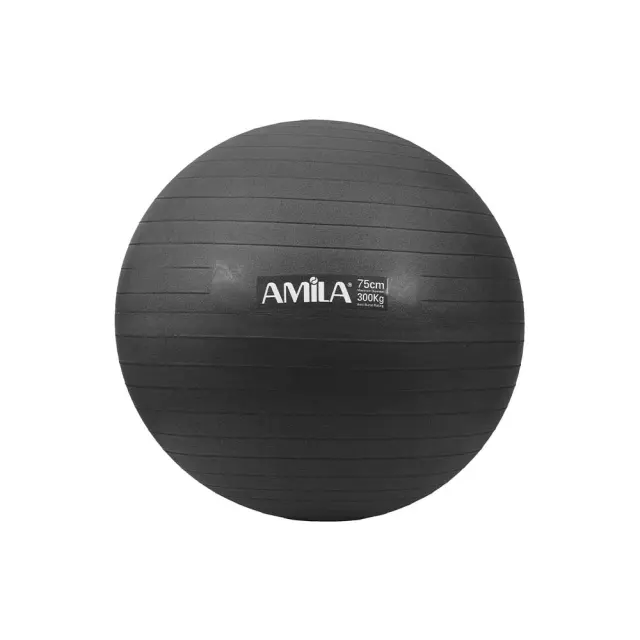 Amila Pilates 75cm 1.7kg Ball Μαύρο 48417 (Amila) - One Size
