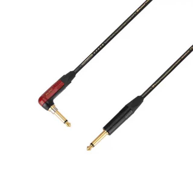 Adam Hall K5IPR0300SILENT 5Star Series Καλώδιο Οργάνων 1/4 Mono Jack - 1/4 Mono Jack 3m Μαύρο