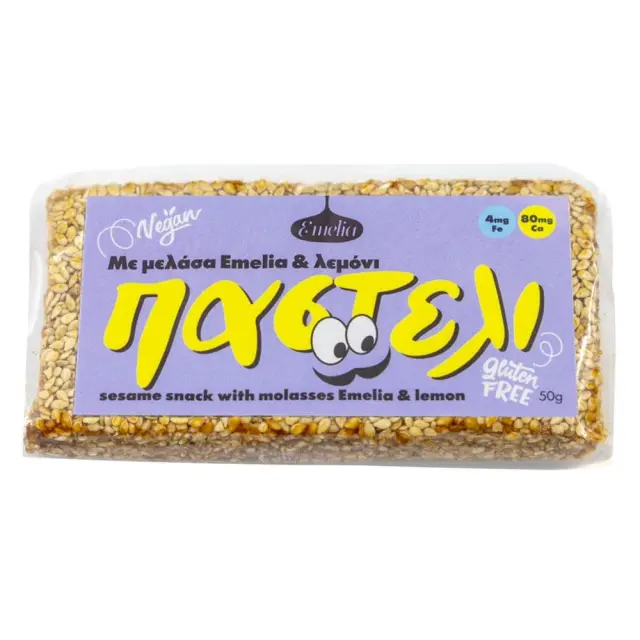 Παστέλι με Μελάσα & Λεμόνι 50gr - Emelia