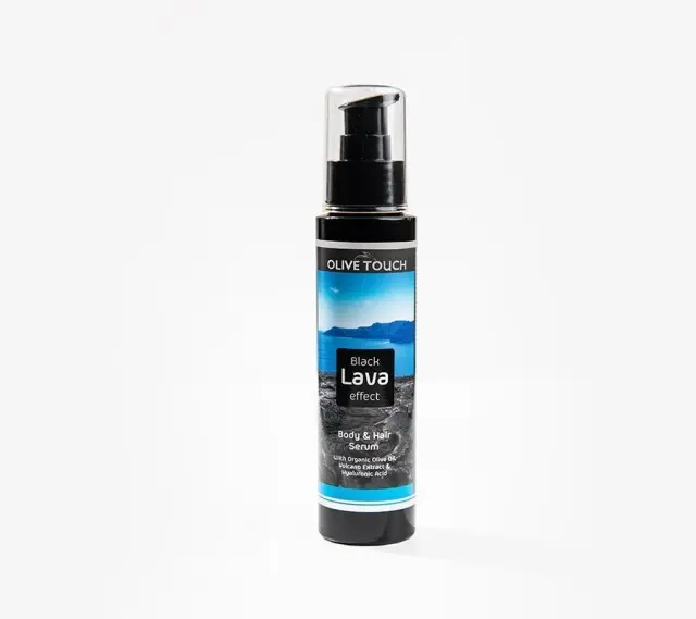 OLIVE TOUCH Black Lava Effect Body & Hair Serum Ορός Περιποίησης Σώματος - Μαλλιών 100ml