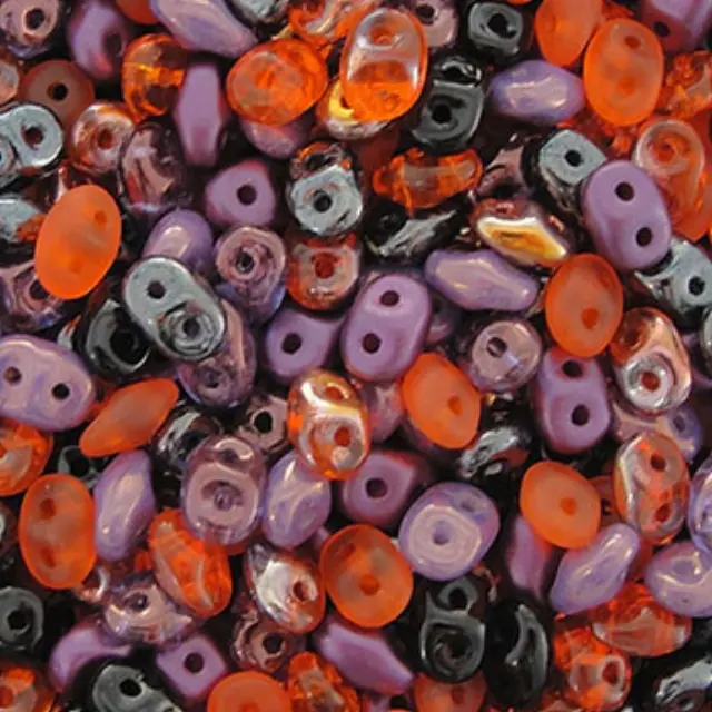 Χάντρα Superduo - Mix Haunting - 2.5x5mm ~10gr