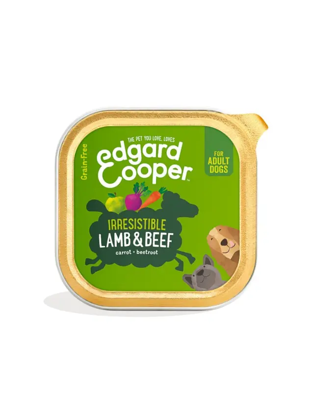 Edgard Cooper - Lamb AND Beef Adult Patee 300gr - 542503948486 - Pet Supplies