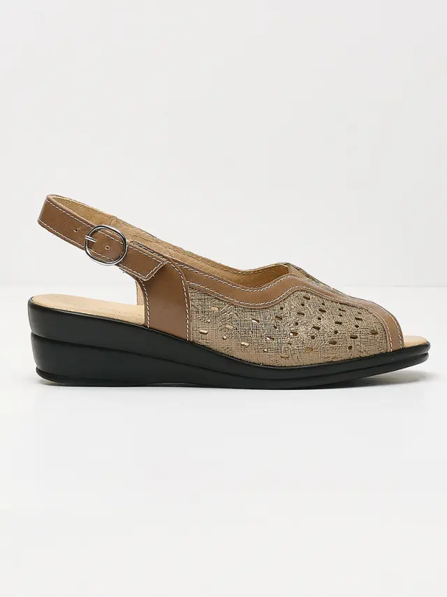 Toscana Πέδιλα Γυναικείο δέρμα Μπεζ TOS/4938 TAUPE - 39 3