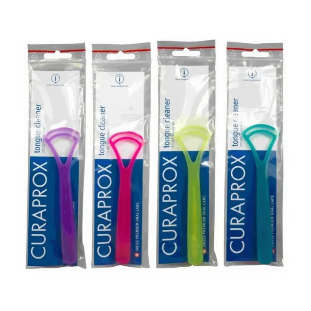 Curaprox | CTC 202 Double Blade | Καθαριστής Γλώσσας Μωβ | 1 τεμάχιο
