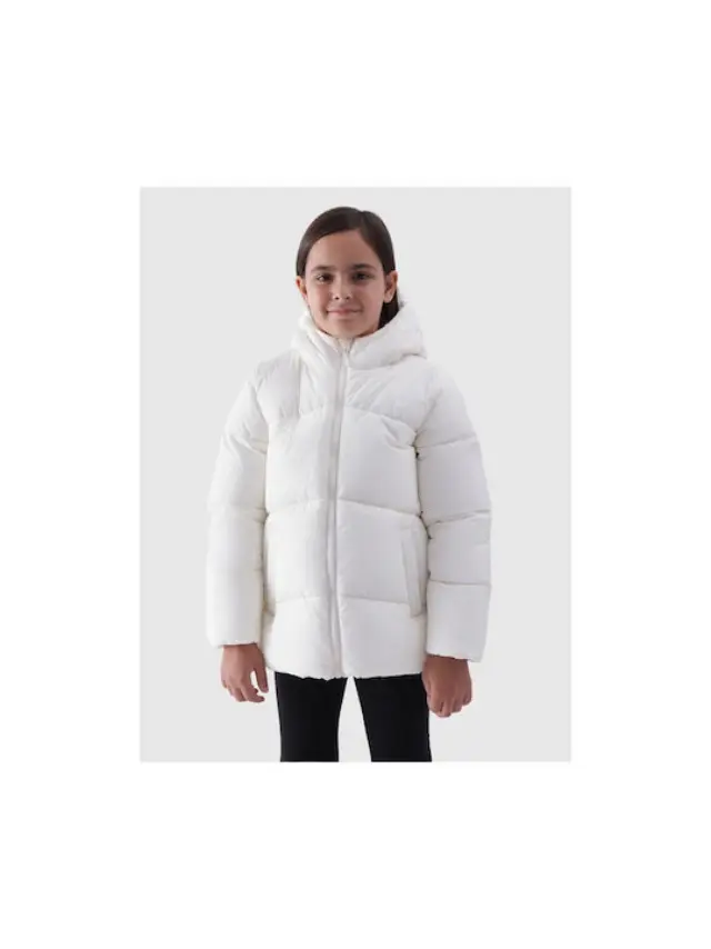 4F Winter Jacket White 4FJWAW24TDJAF450-10S - 164