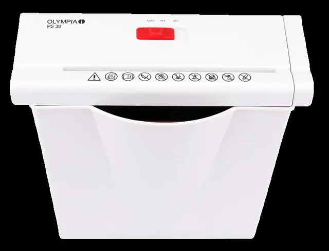 Καταστροφέας Εγγράφων P2 6xA4 7lt Λευκό OLYMPIA PS 36 2
