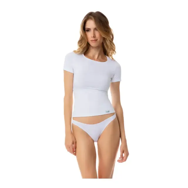 Fimelle TENCEL™ Modal Γυναικείo Κοντομάνικo Φανελάκι Minerva - Λευκό 3
