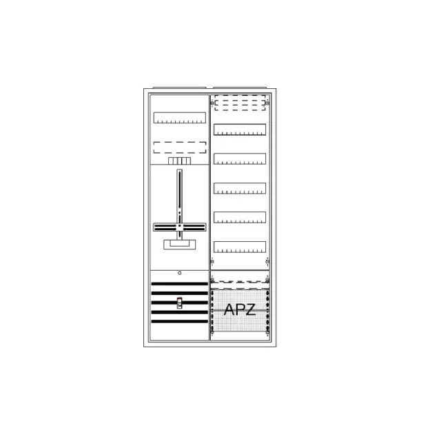 Πλήρης Πίνακας Καταμετρητή ABB Striebel DA27CB 2CPX054284R9999, IP44, Επιφανειακής & Εν μέρει Εντοιχισμένης Εγκατάστασης